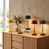 Rechargeable Table Lamp, Dimmable, Iron, Three Light Settings, 3600mAh