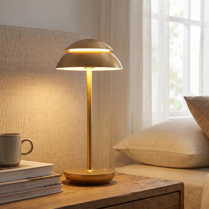 Rechargeable Table Lamp, Touch Dimming, Aluminum, Warm Light, USB-C