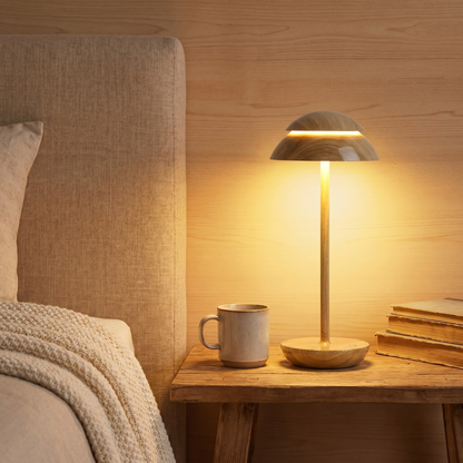 Rechargeable Table Lamp, Touch Dimming, Aluminum, Warm Light, USB-C