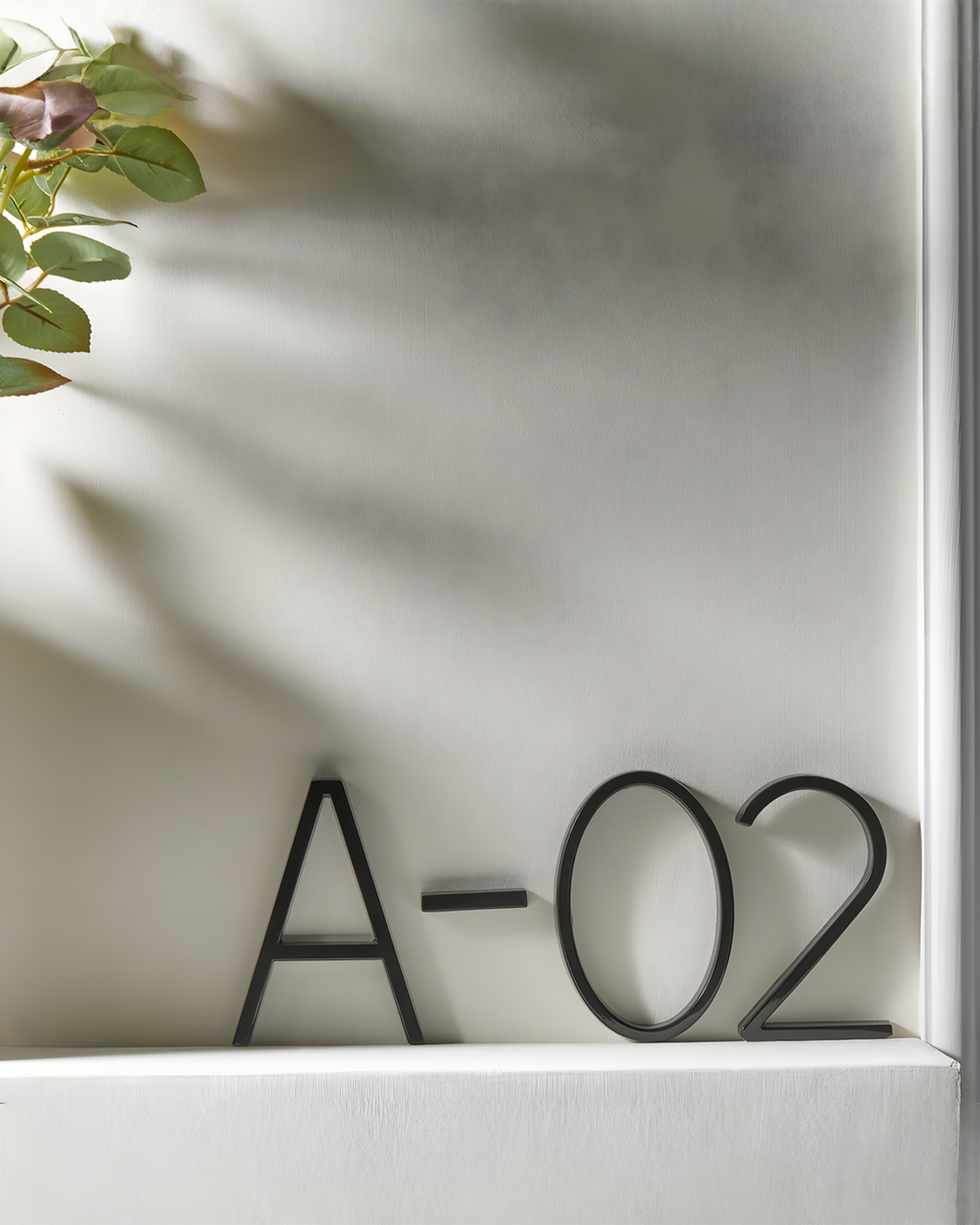 Modern House Number Black – Floating Design Zinc Alloy House Number Sign, 12.7 cm - 7