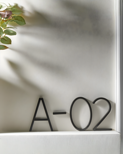 Modern House Number Black – Floating Design Zinc Alloy House Number Sign, 12.7 cm - 7