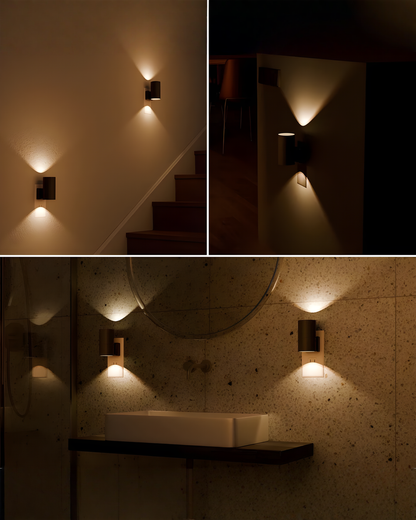 Dimmable Plug-In Night Light - Multicolor LED Night Light Modern, Set of 2
