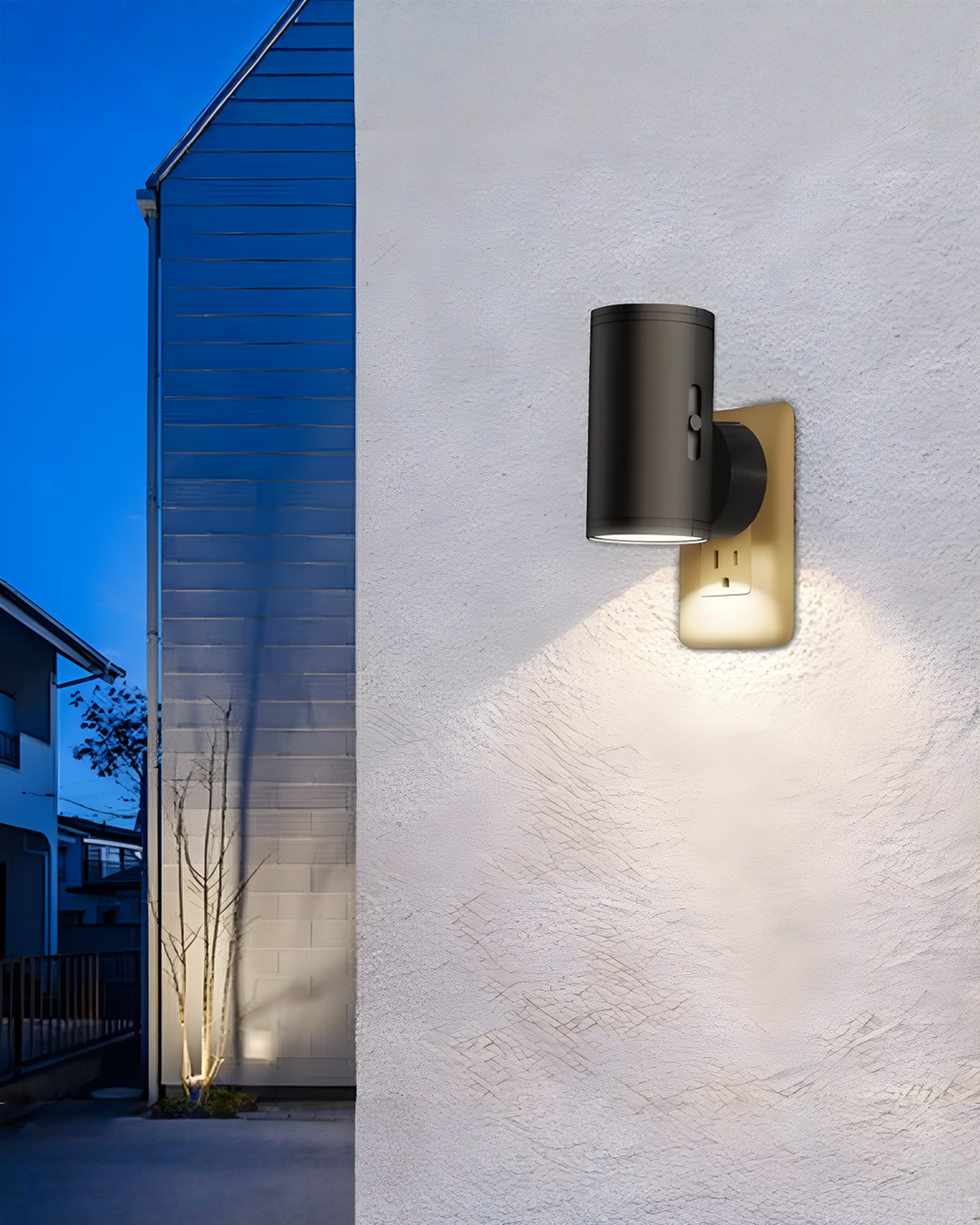 Dimmable Plug-In Night Light - Multicolor LED Night Light Modern, Set of 2