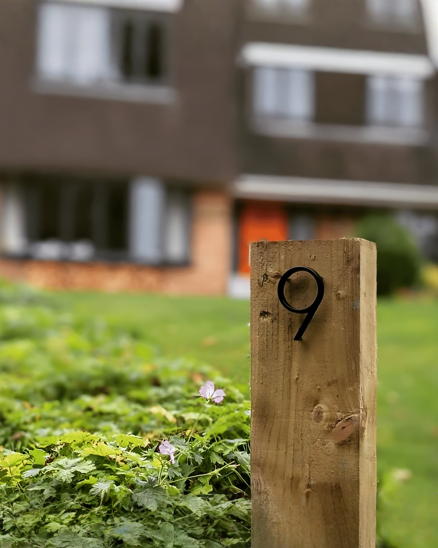 Modern House Number Black – Floating Design Zinc Alloy House Number Sign, 12.7 cm - 4