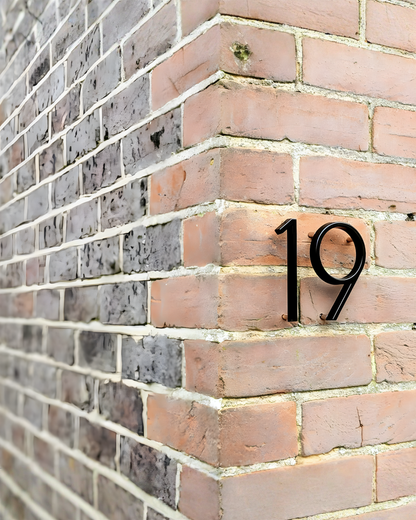 Modern House Number Black – Floating Design Zinc Alloy House Number Sign, 12.7 cm - 5