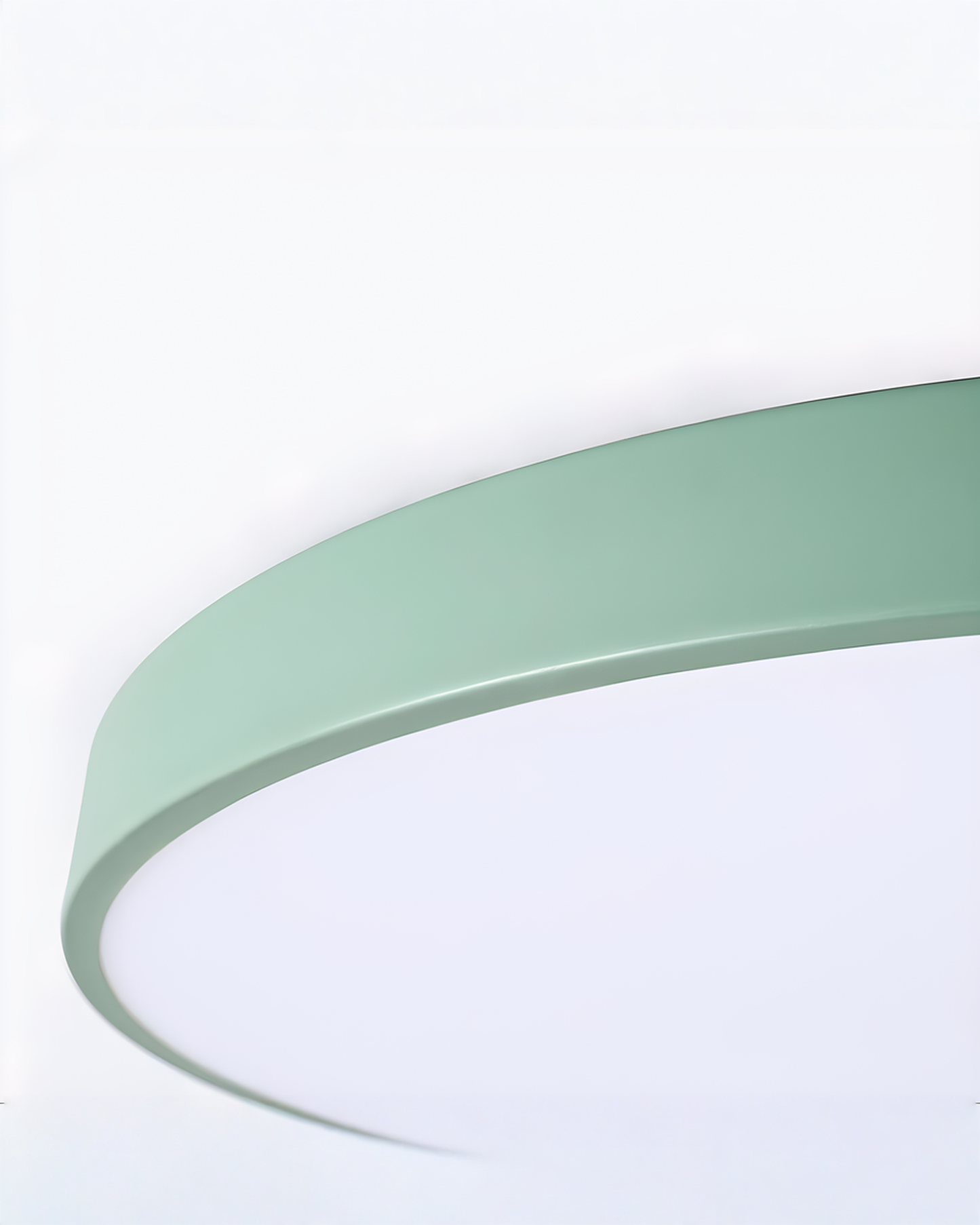 Round LED Ceiling Lamp Minimalist – Metal & Acrylic - Yellow