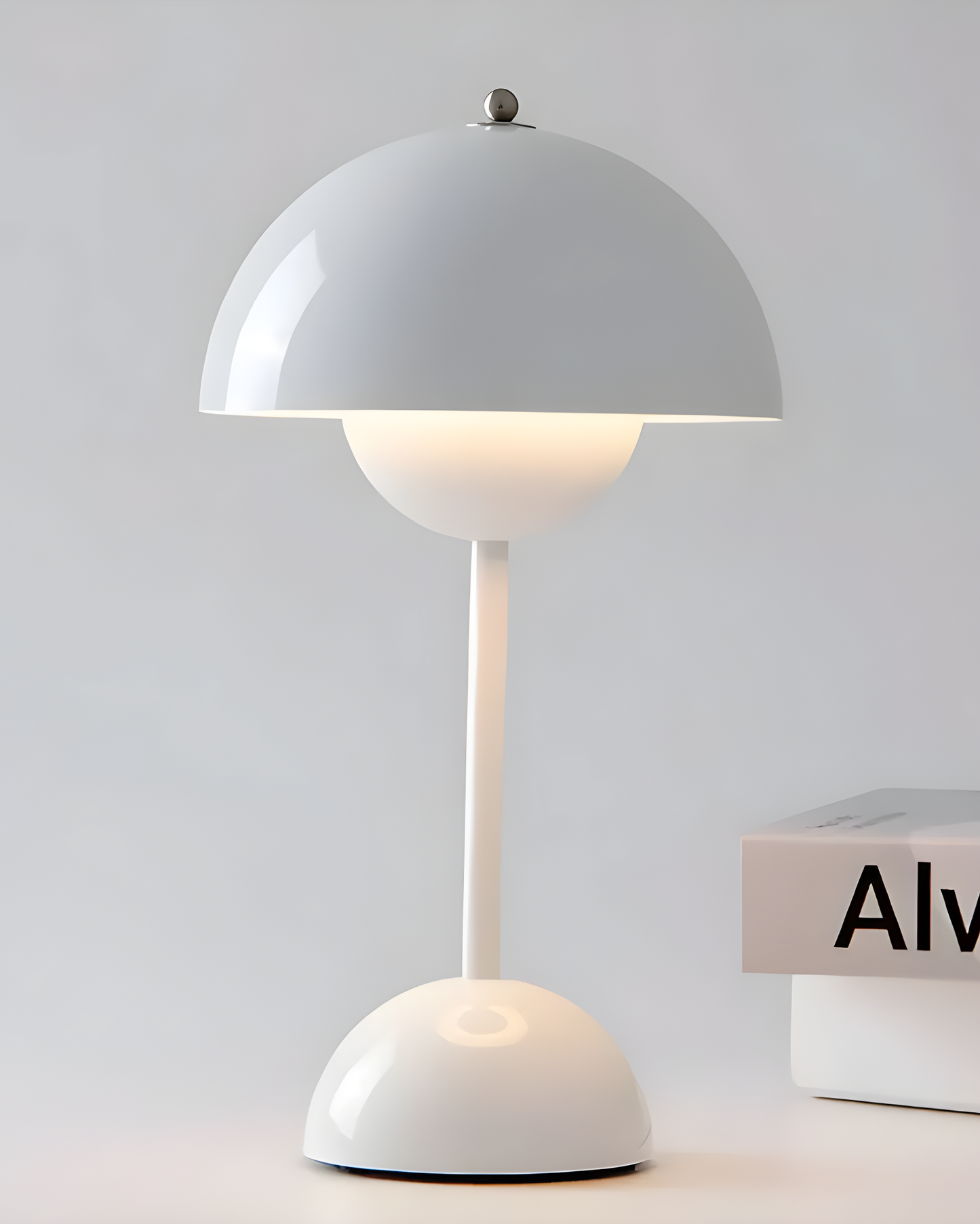 Rechargeable Table Lamp Scandinavian - Cordless Touch Dimmable, 28 cm