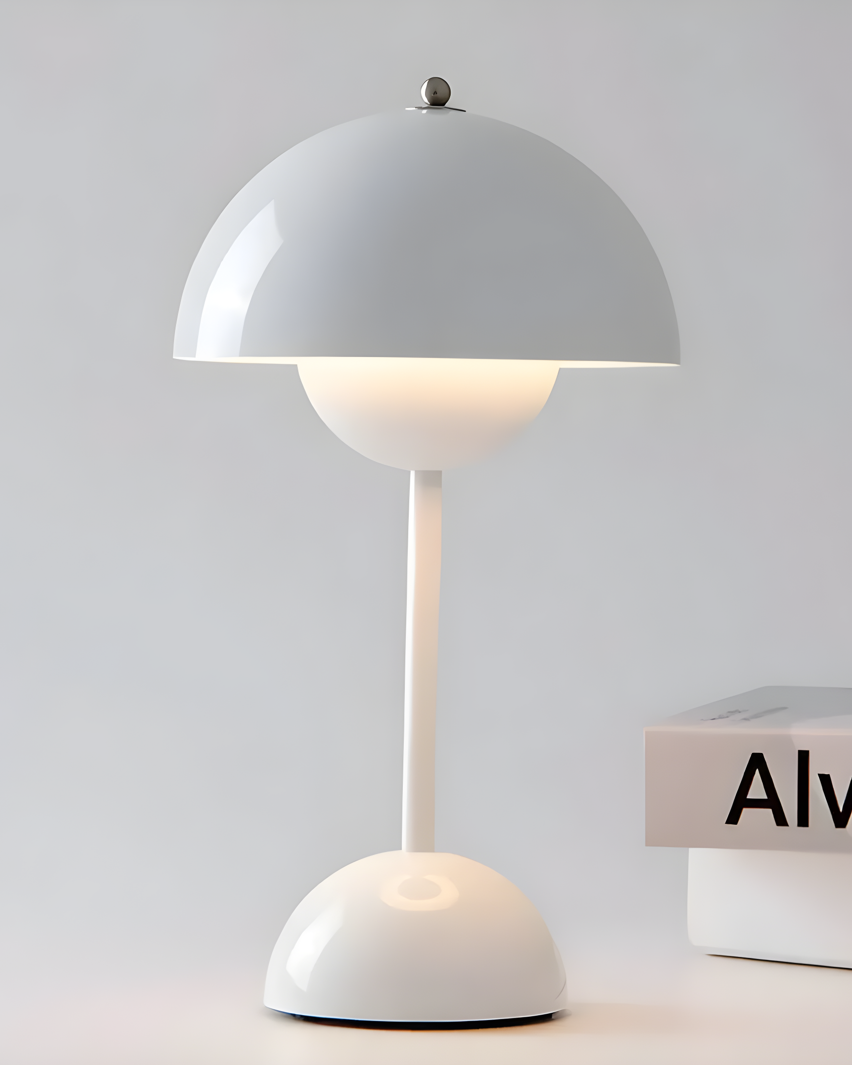 Rechargeable Table Lamp Scandinavian - Cordless Touch Dimmable, 28 cm