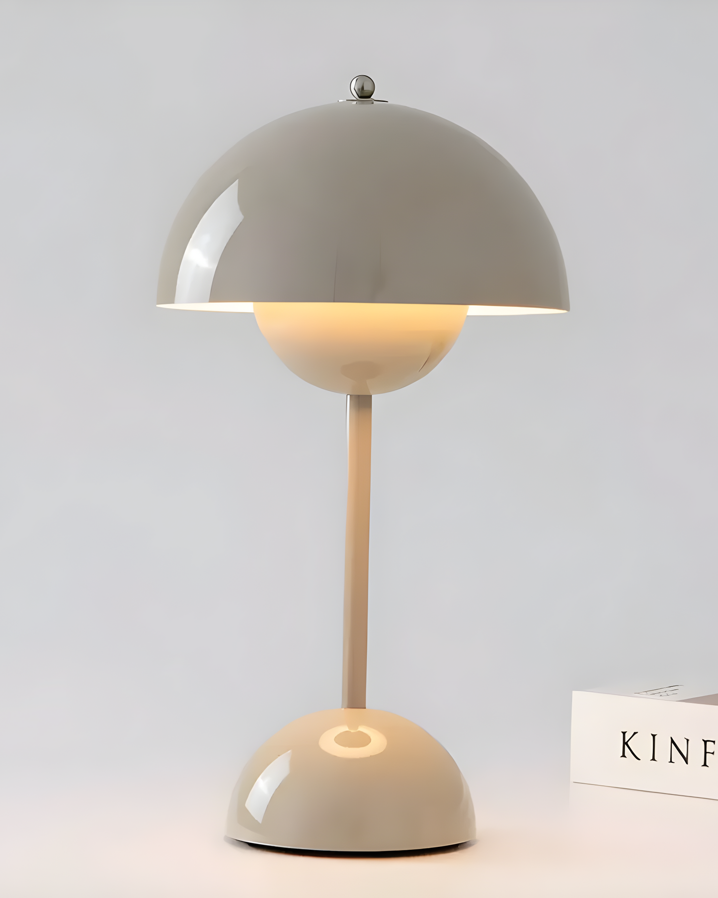 Rechargeable Table Lamp Scandinavian - Cordless Touch Dimmable, 28 cm