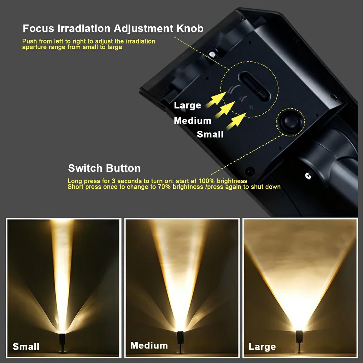 Solar Tree Uplight Landscape Spotlight, Premium Outdoor LED Lighting, Adjustable Beam