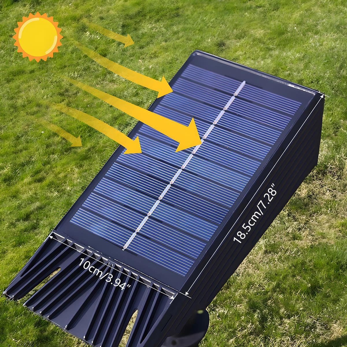 Solar Tree Uplight Landscape Spotlight, Premium Outdoor LED Lighting, Adjustable Beam