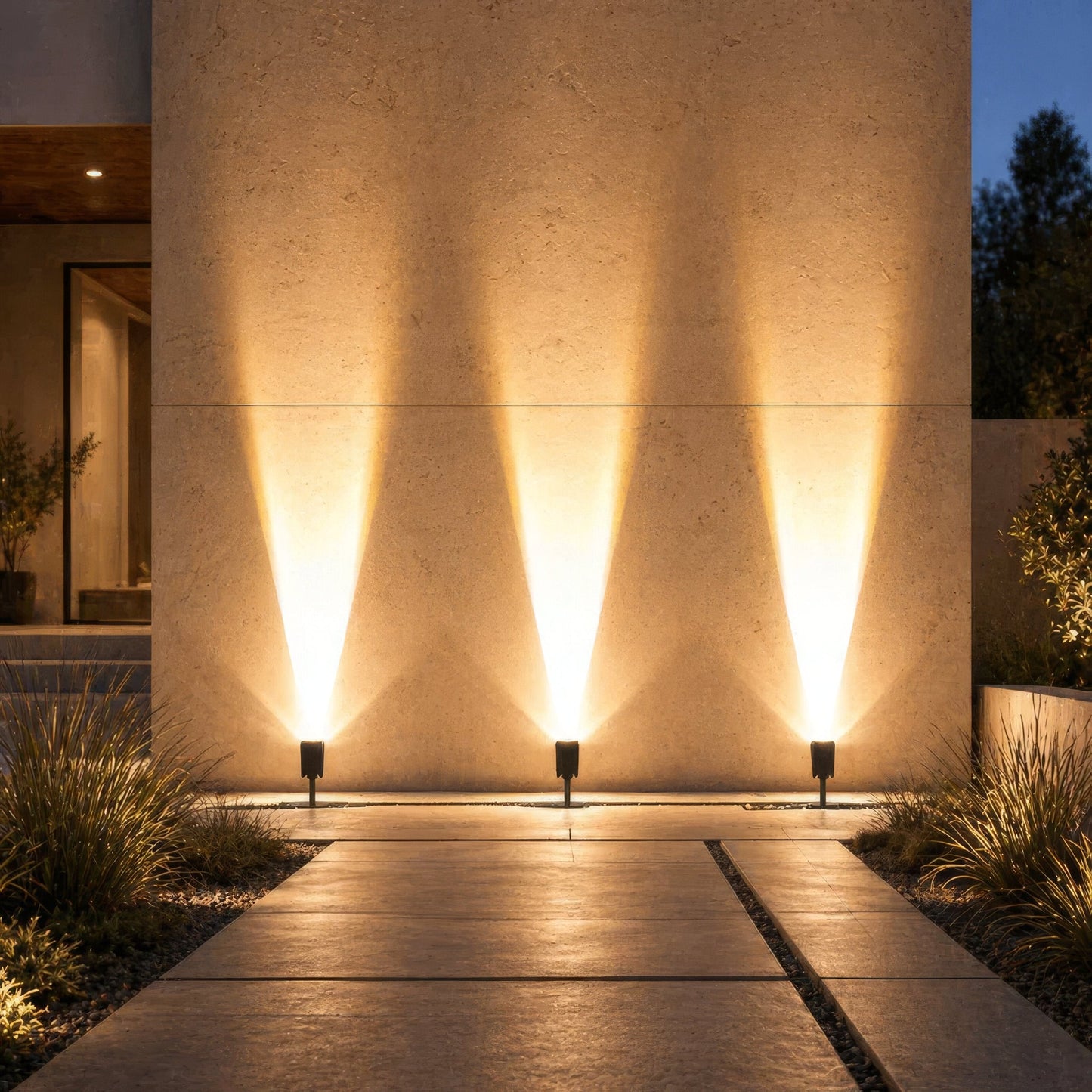 Solar Tree Uplight Landscape Spotlight, Premium Outdoor LED Lighting, Adjustable Beam