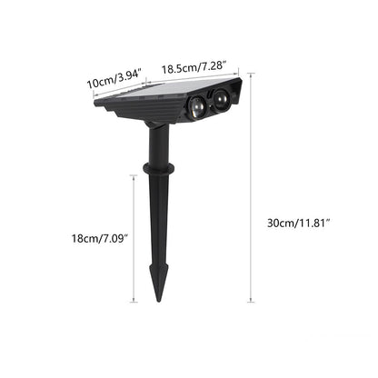 Solar Tree Uplight Landscape Spotlight, Premium Outdoor LED Lighting, Adjustable Beam